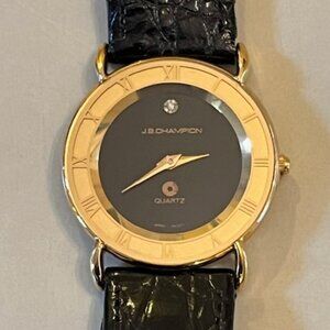 JB CHAMPION | Gold-tone Quartz Women's Watch-NEW Battery